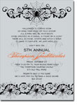 Noteworthy Collections - Halloween Inviations (Spooky Spider Silver) (ID-1589)