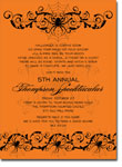 Noteworthy Collections - Halloween Inviations (Spooky Spider Orange) (ID-1590)