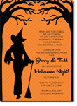 Noteworthy Collections - Halloween Inviations (Witch Silhouette) (ID-1594)