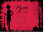 Noteworthy Collections - Halloween Inviations (Witches Brew Red) (ID-1615)