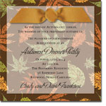 Noteworthy Collections - Halloween Inviations (Leaf Vellum with Ribbon) (V-1584)