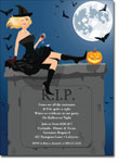 Noteworthy Collections - Halloween Invitations (RIP Blonde) (ID-359-BL)