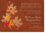 Noteworthy Collections - Halloween Invitations (Leaves of Autumn) (ID-373)