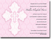&nbsp;Paper So Pretty - Invitations (Damask Cross Pink)