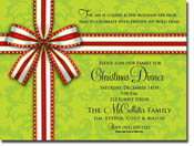 Paper So Pretty - Invitations (Festive Bow on Green Baroque)