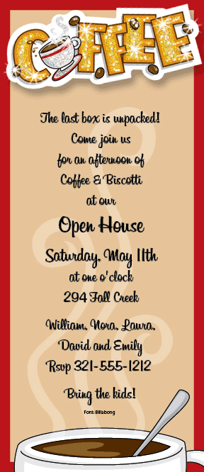 coffee invitation