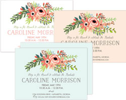 Graduation Invitations by PicMe Prints - Coral Bouquet Create-Your-Own (Grad Sale 2022)
