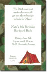 Picture Perfect - Invitations (Camo Tent) (D15)