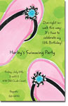 Picture Perfect - Invitations (Lime Flip Flop) (D45)