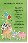 Picture Perfect - Invitations (Farm Animals) (D55)