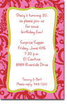 Picture Perfect - Invitations (Darling Damask Punch) (D62)
