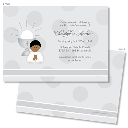 Spark & Spark Invitations (A Praying Boy - African American)