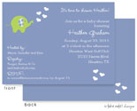 Take Note Designs Baby Shower Invitations - Blue Elephant Showering Love