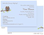 Take Note Designs Baby Shower Invitations - Blue Owl