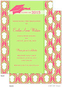 Take Note Designs - Pink Hourglass Graduation Invitations (Graduation)