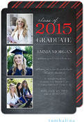 Tumbalina Graduation Invitations/Announcements - Grad Class Memories (Chalkboard Red - Photo) (Grad