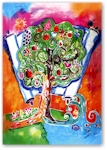 Michele Pulver/Another Creation Jewish New Year Cards - Torah Tree Of Life
