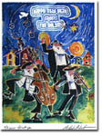 Jewish New Year Cards by Michele Pulver/Another Creation - Klezmers At Night
