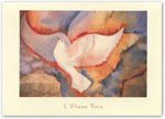 Indelible Ink Jewish New Year Card - Dove Above Jerusalem (316)