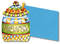 Art Scroll Jewish New Year Cards - Painted Honey Jar