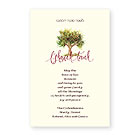 Checkerboard Jewish New Year Cards - The Apple Tree (HNY-AJY-L)