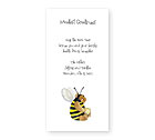Checkerboard Jewish New Year Cards - Honey Bear (HNY-FDM-Y)