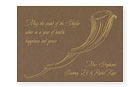 Checkerboard Jewish New Year Cards - Chocolate Shofar (HNY-HBB-N)