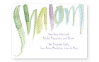 Checkerboard Jewish New Year Cards - Watercolor Shalom (HNY-YYI-I)