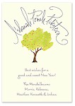Checkerboard Jewish New Year Cards - Sweet Apple Wishes (HNY-IEF-V)