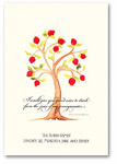 Checkerboard Jewish New Year Cards - Fruit Of Mitzvot (HNY-AEA-I)