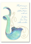 Checkerboard Jewish New Year Cards - Joyful Sound (HNY-IKT-P)