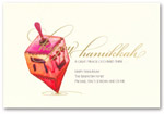 Checkerboard Hanukkah Greeting Cards - Dreidel Dreidel Dreidel (HNY-KQQ-U)
