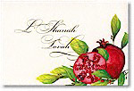 Checkerboard Jewish New Year Cards - Pomegranate Still Life (HNY-EVF-I)