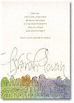 Checkerboard Jewish New Year Cards - Over The City (HNY-FQC-B)