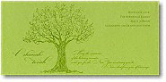 Checkerboard Jewish New Year Cards - Apple Tree (HNY-GWL-R)