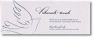 Checkerboard Jewish New Year Cards - Dove Of Peace (HNY-HNI-G)