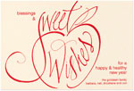 Checkerboard Jewish New Year Cards - Handwritten Wishes (HNY-BOT-M)