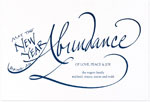 Checkerboard Jewish New Year Cards - Abundance (HNY-HSK-N)