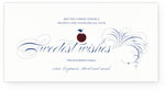 Checkerboard Jewish New Year Cards - Shiny Apple Wishes in Navy (HNY-MME-G)