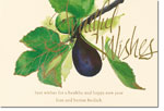 Checkerboard Jewish New Year Cards - Fruitful Wishes (HNY-DVD-F)