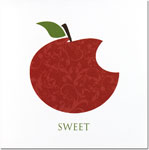 Checkerboard Jewish New Year Cards - Sweet (HNY-EQN-L)