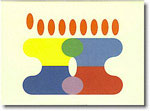 Indelible Ink Jewish New Year Card - The Intersecting Menorah (525)