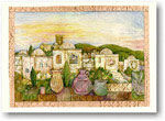 Indelible Ink Jewish New Year Card - Mosaic Jerusalem (#332)