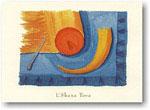 Indelible Ink Jewish New Year Card - Shofar On The Bimah (#335)