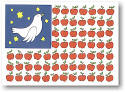 Just Mishpucha Jewish New Year Cards - Apple Flag