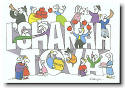 Just Mishpucha Jewish New Year Cards - Big Letters LShanah Tovah