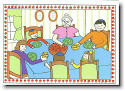 Just Mishpucha Jewish New Year Cards - Family At Table