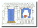 Just Mishpucha Jewish New Year Cards - Front Doorway