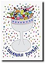 Just Mishpucha Jewish New Year Cards - People in Kiddish Cup (JN05541)