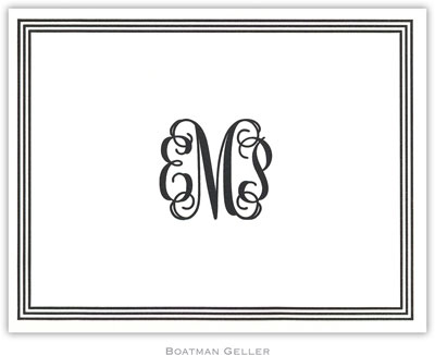 Boatman Geller - Grand Border Letterpress Stationery/Thank You Notes (42300)